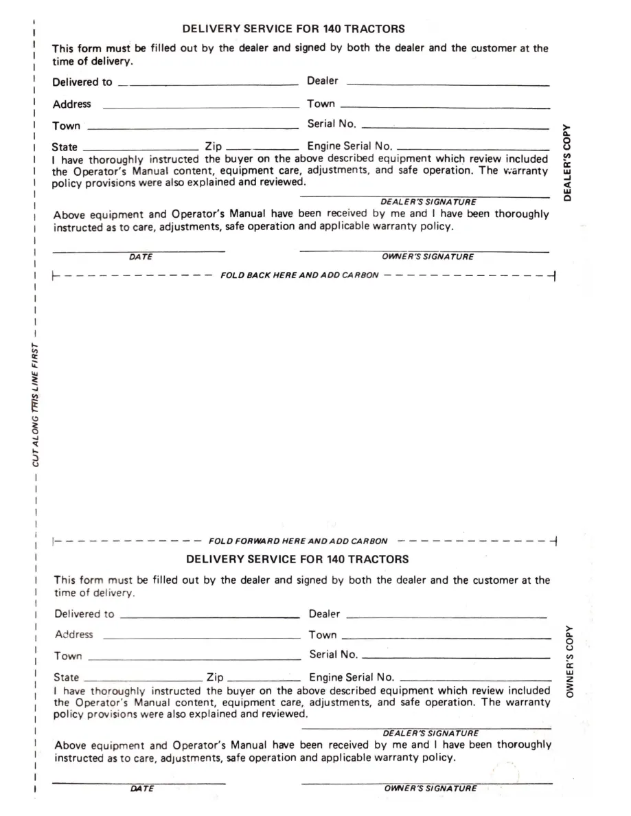 International Harvester IH Farmall 140 Tractor Operator's Manual preview page 3