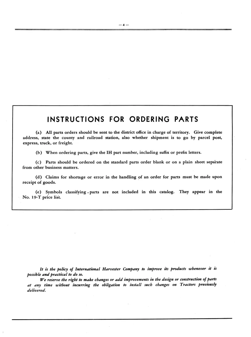 International Harvester IH Farmall Cub Lo-Boy Tractor Parts Manual preview page 6