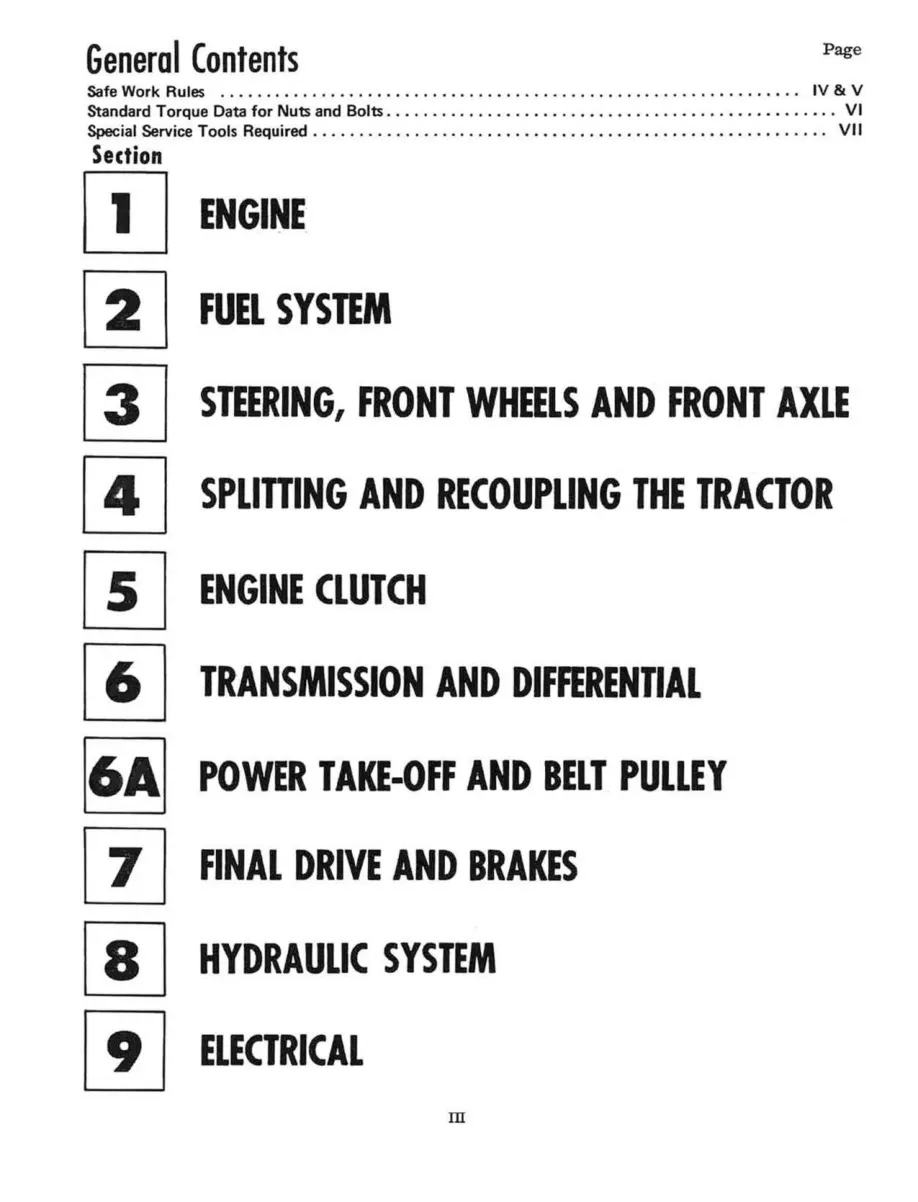 International Harvester IH Farmall Cub & Lo-Boy Tractor Service & Repair Manual preview page 4