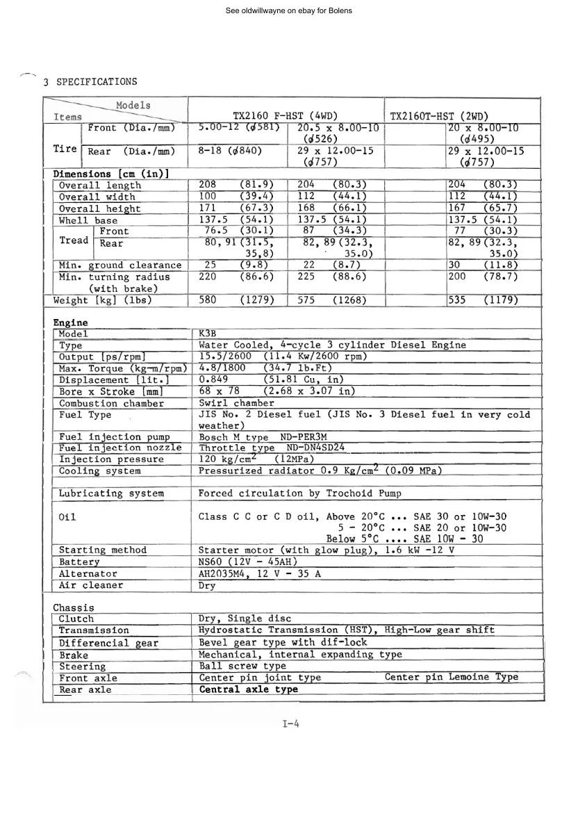 Iseki Bolens tractor Hydrostatic supplement Service & Repair Manual preview page 6