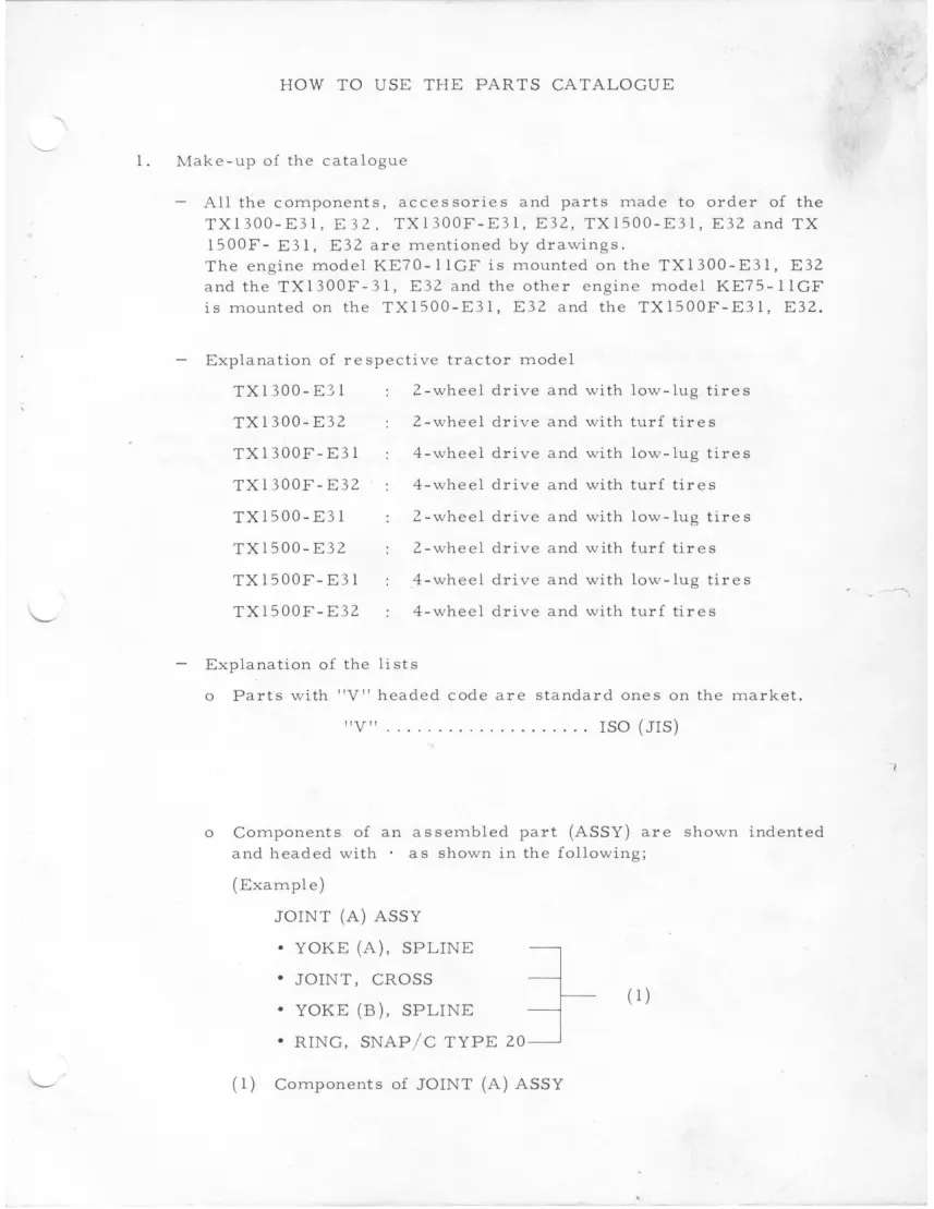 Iseki Bolens tractor master Parts Manual preview page 3