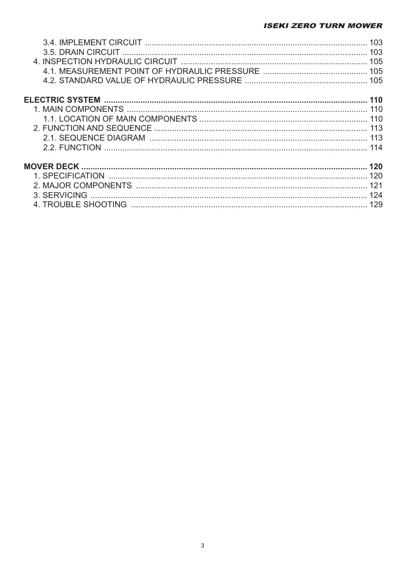 Iseki SSM60 SSM72 Mower Deck Operation Service & Repair Manual preview page 4