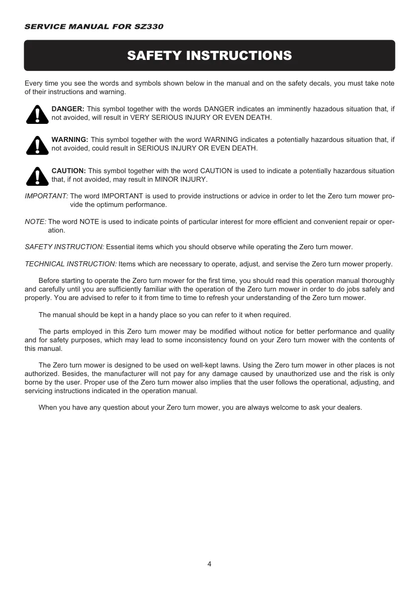 Iseki SSM60 SSM72 Mower Deck Operation Service & Repair Manual preview page 5
