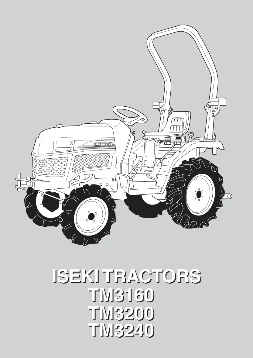 Iseki TM3160 TM3200 TM3240 Tractor Service & Repair Manual preview page 2