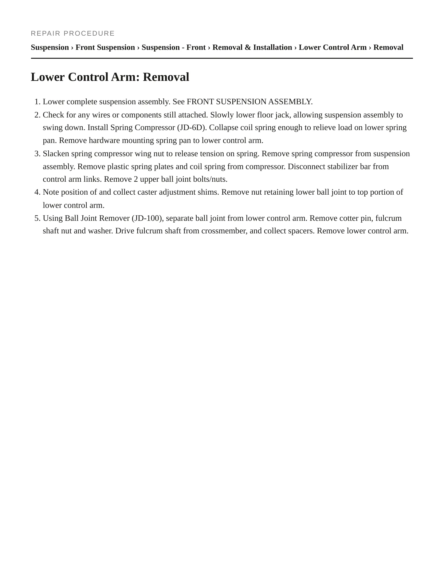 1993 Jaguar XJRS Service and Repair Manual preview page 3
