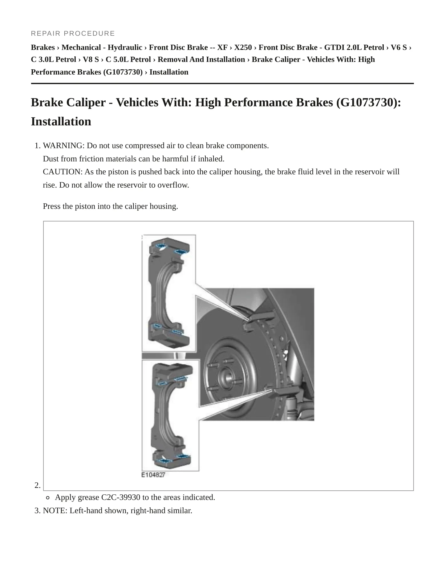 2013 Jaguar XF Service and Repair Manual preview page 5