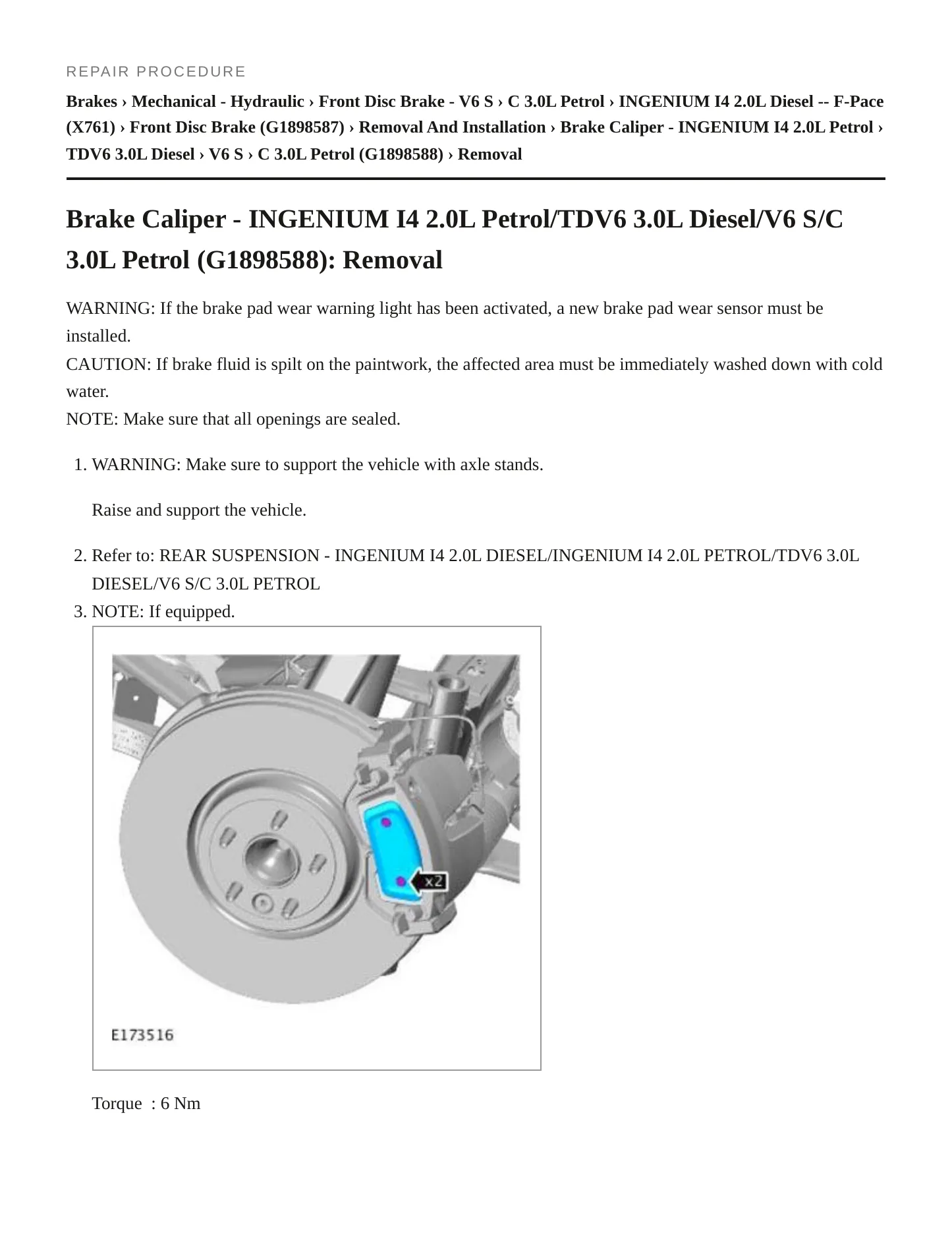 2019 Jaguar F-Pace Service and Repair Manual preview page 6