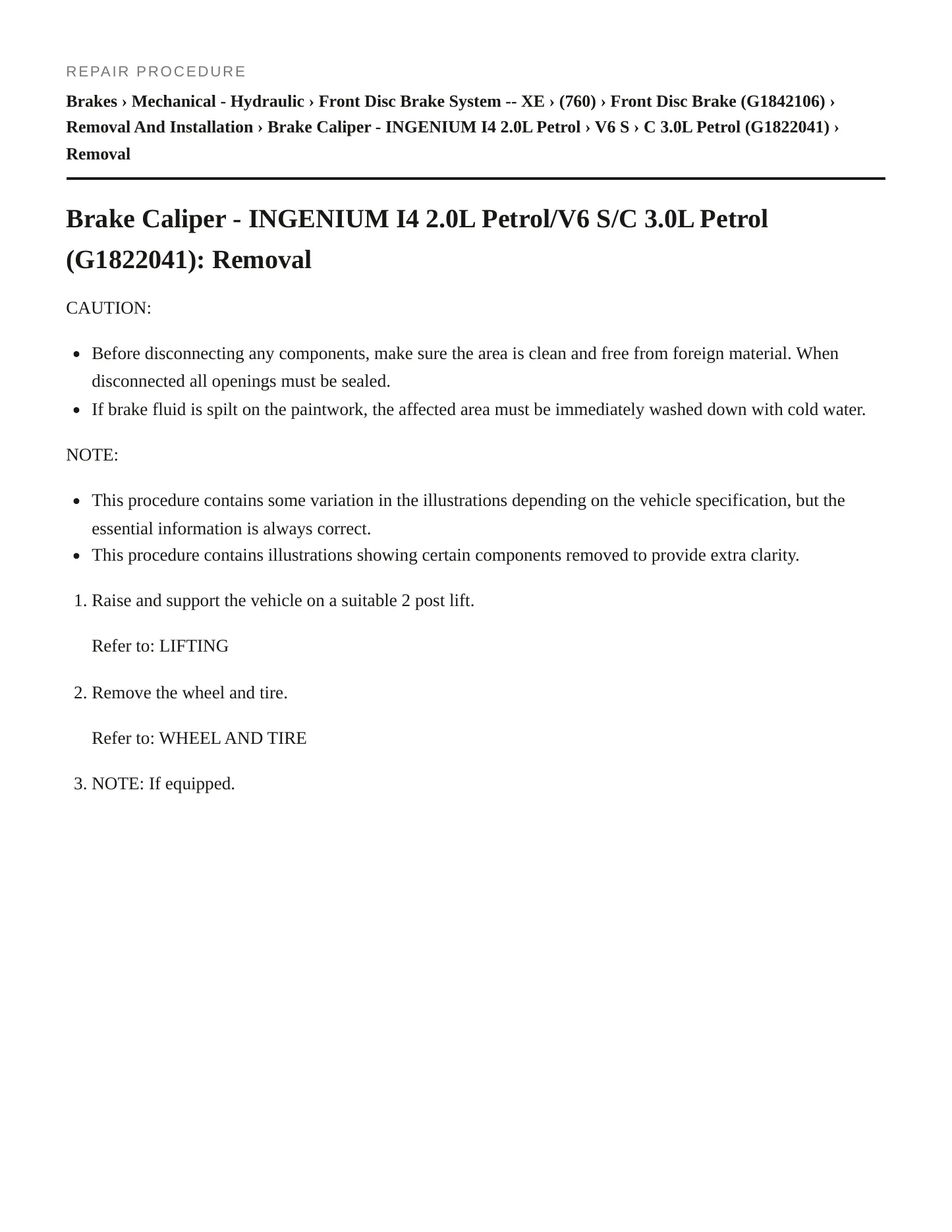 2020 Jaguar XE Service and Repair Manual preview page 6