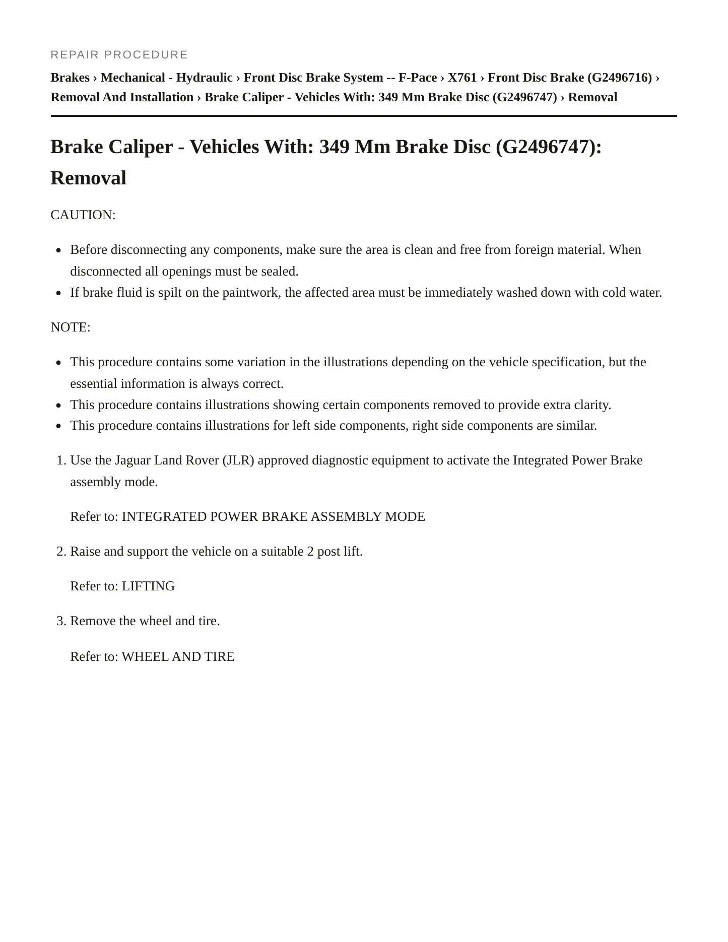 2022 Jaguar F-Pace Service and Repair Manual preview page 5