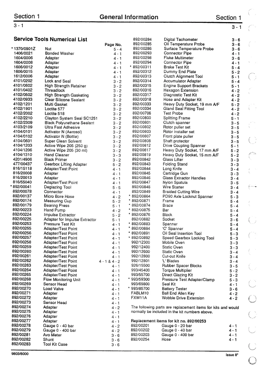JCB 125 135 145 150 155 185 Fastrac Tractor Service & Repair Manual preview page 6