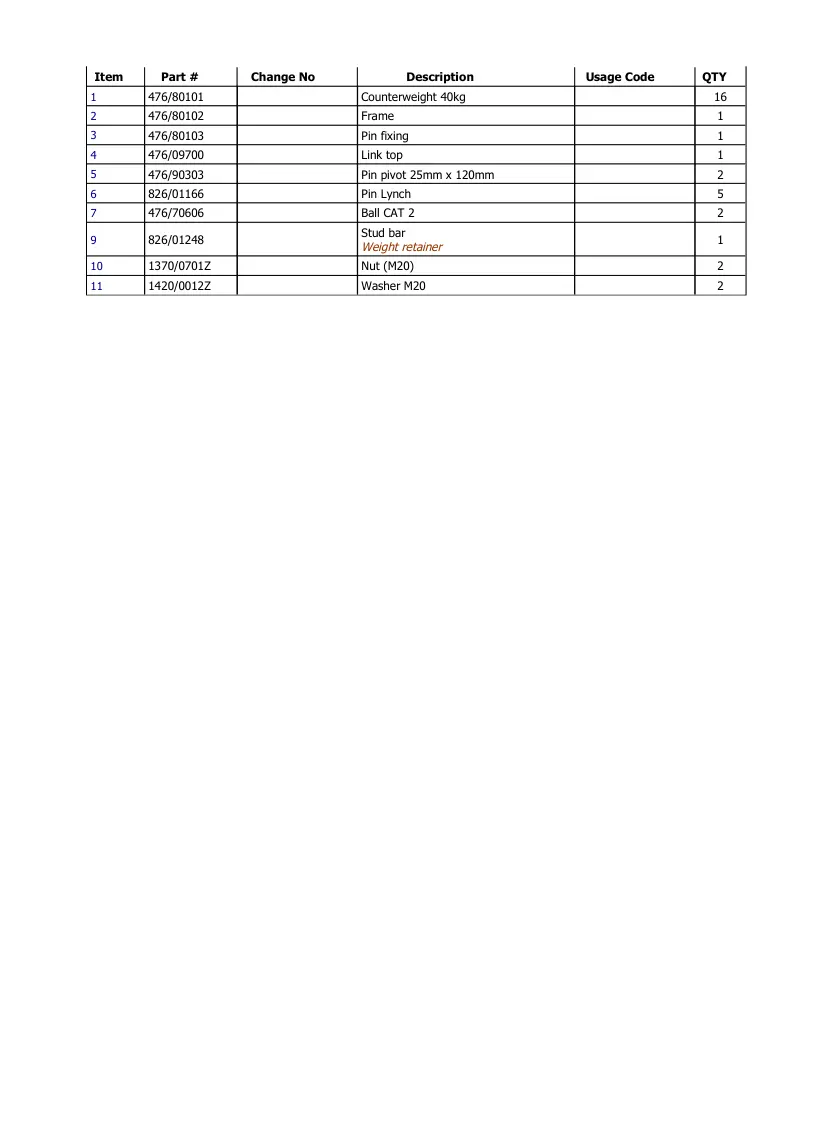 JCB 130t-65 Fastrac Tractor Parts Manual preview page 2