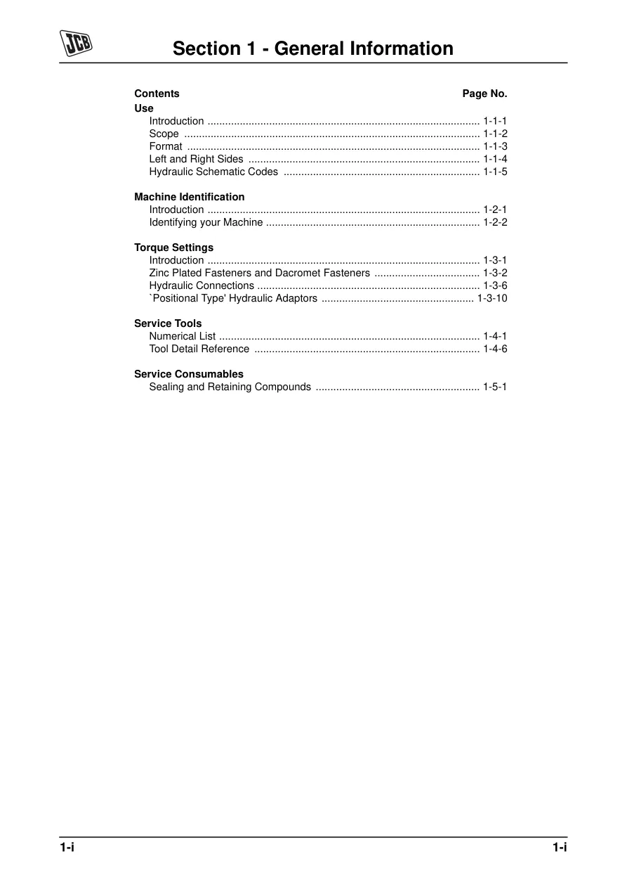 JCB 3000 Xtra Series Fastrac Tractor Service & Repair Manual preview page 5
