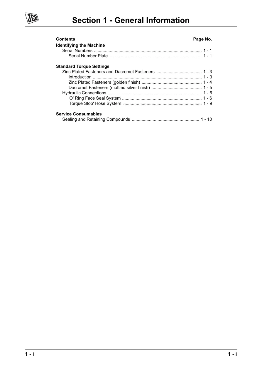 JCB 8250 Fastrac Tractor Parts Manual preview page 4