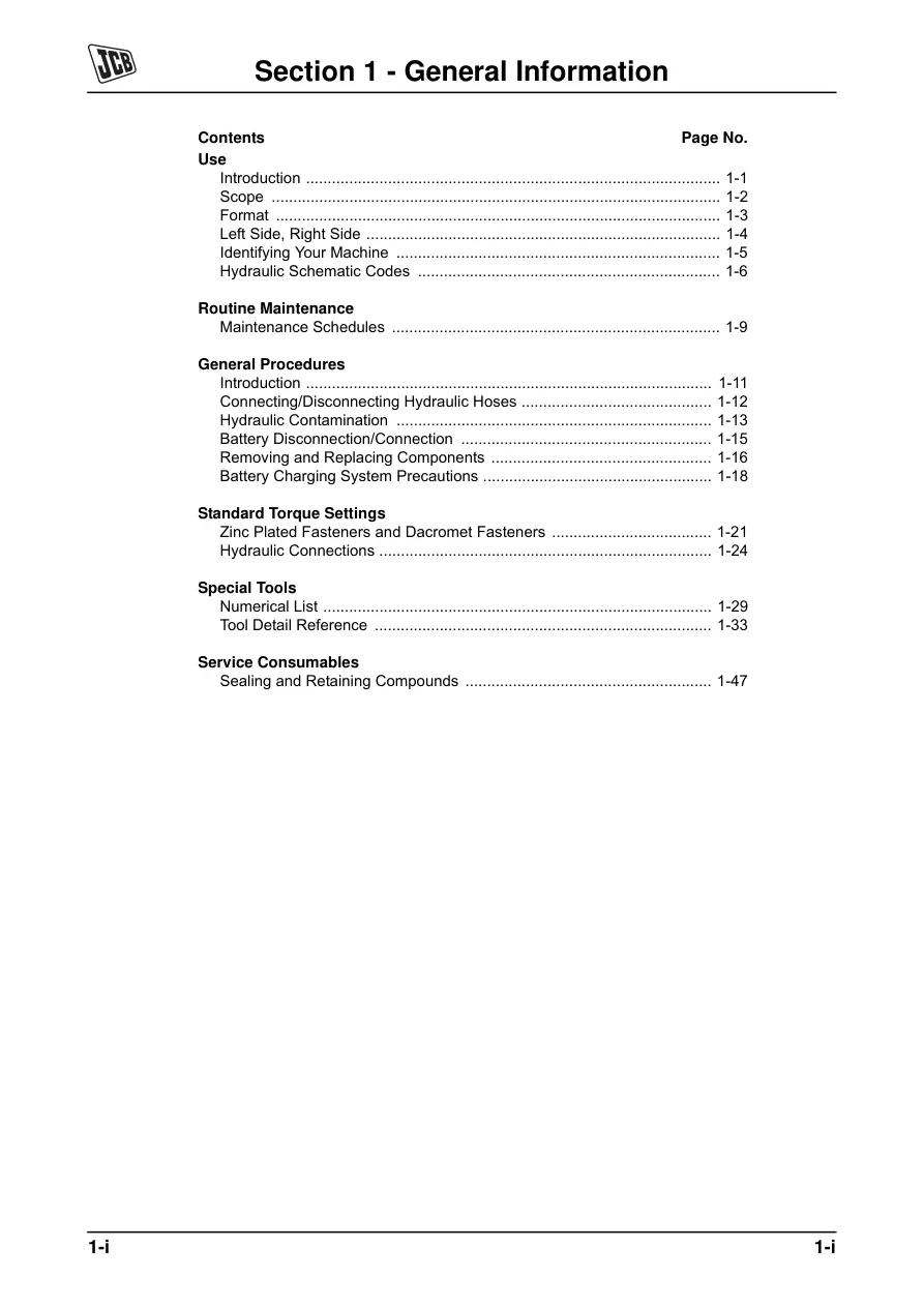 JCB Fastrac 4000 Series Tier 4 Tractor Service & Repair Manual preview page 5
