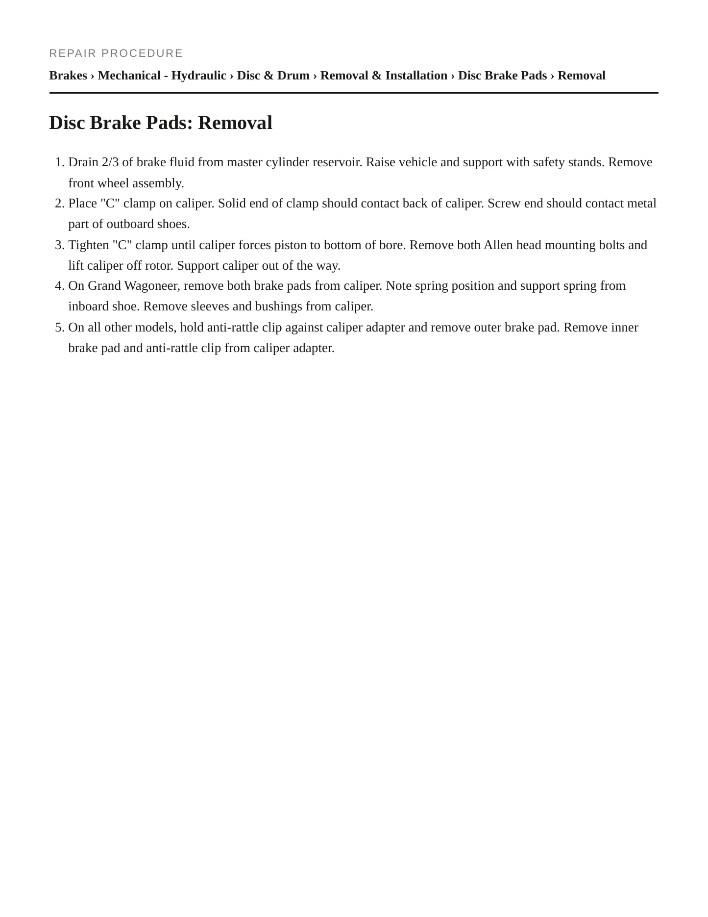 1988 Jeep Comanche Service and Repair Manual preview page 3