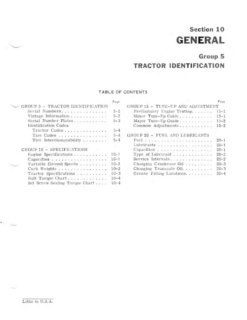John Deere 110 112 Tractors Service & Repair Manual preview page 4
