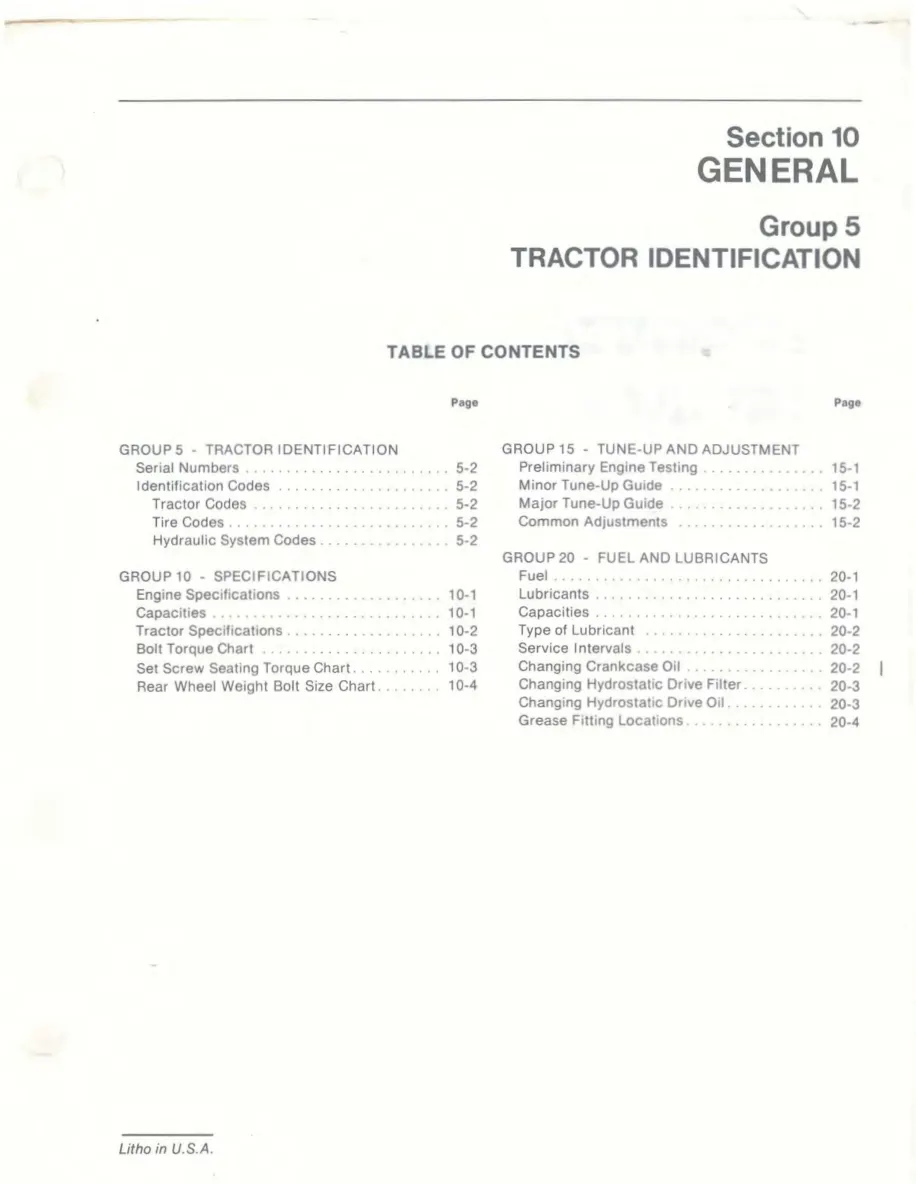 John Deere 140 Hydro Static 30 000+ Riding Mower Service & Repair Manual preview page 4