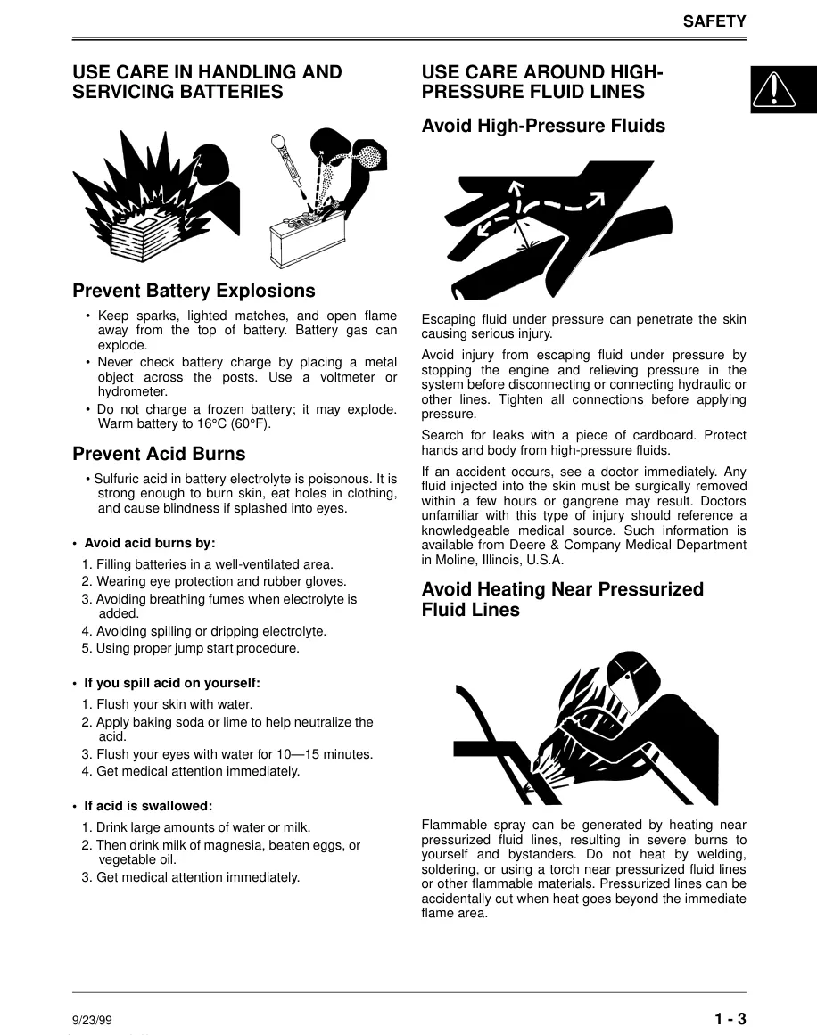 John Deere 1992-2001 425/445/455 Lawn Tractor Service & Repair Manual preview page 4