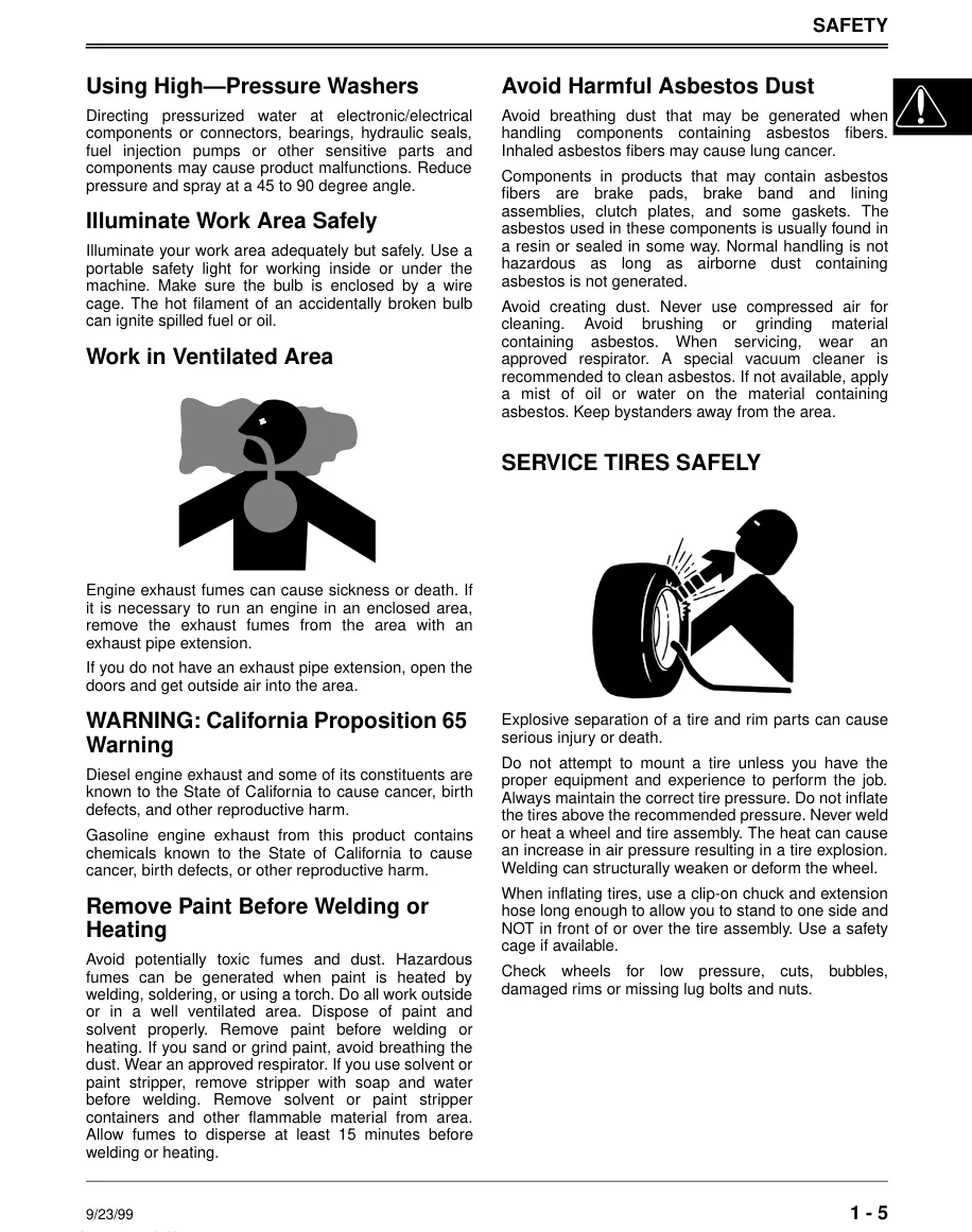 John Deere 1992-2001 425/445/455 Lawn Tractor Service & Repair Manual preview page 6