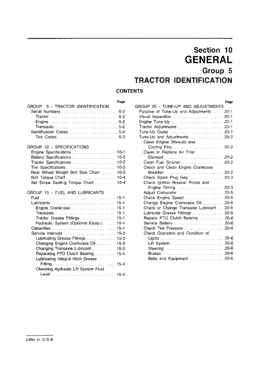 John Deere 212 214 210 200 tractor Service & Repair Manual preview page 5