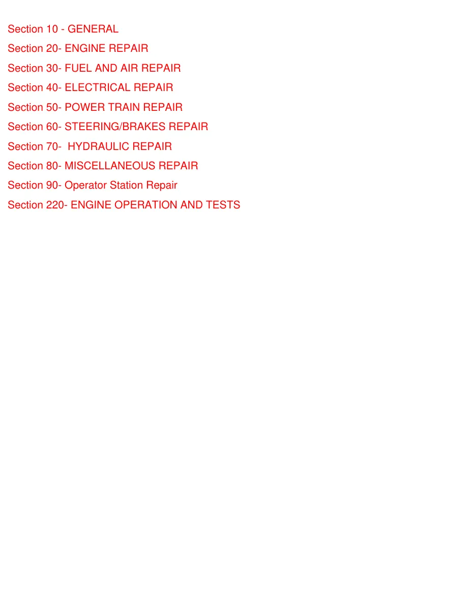 John Deere 850 900 HC 950 1050 Tractors Service & Repair Manual preview page 2