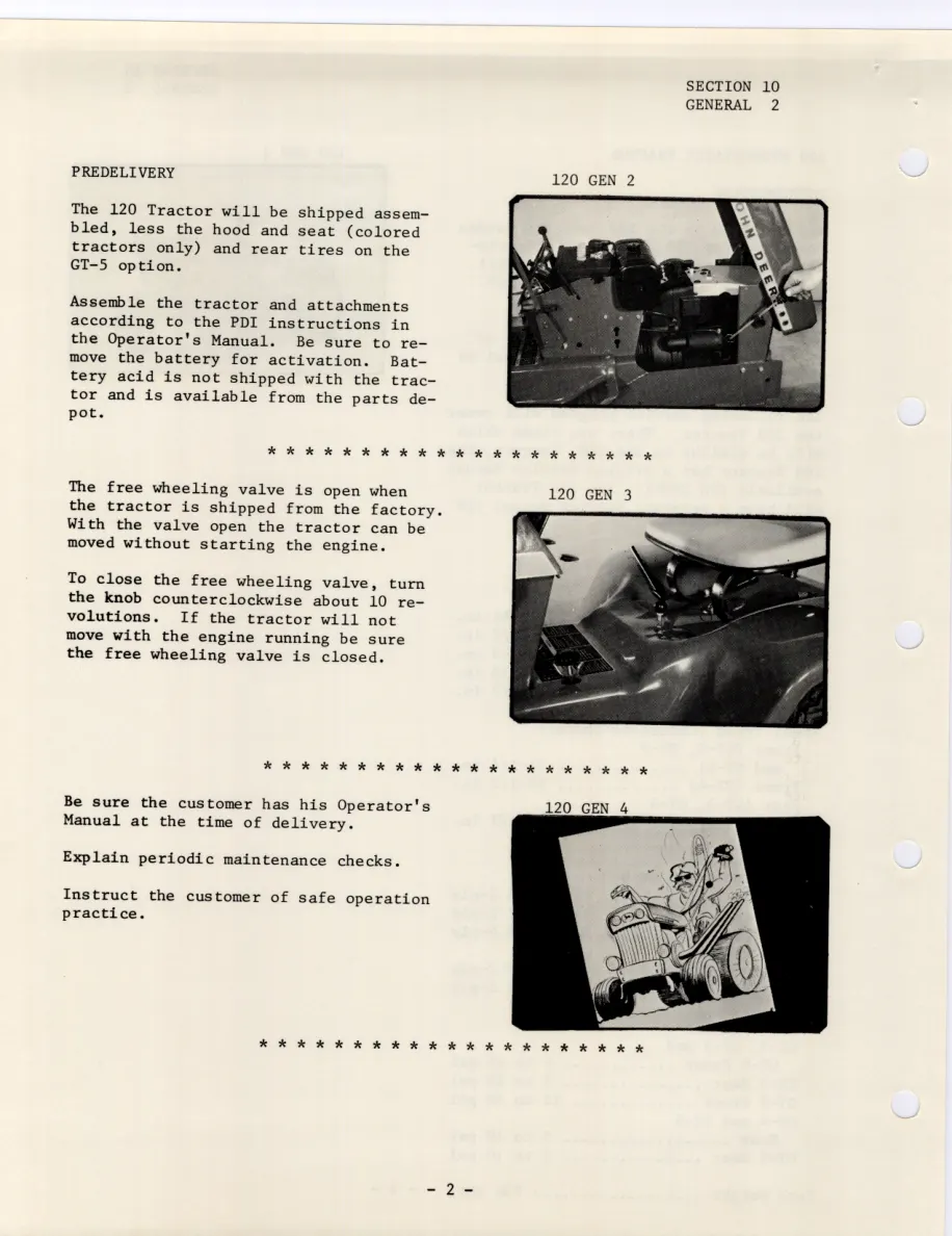 John Deere Hydrostatic Tractor 120 Service & Repair Manual preview page 4