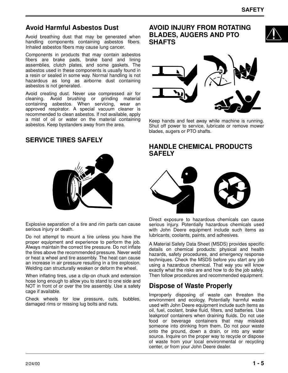 John Deere Scotts Lawn Mower S2048 S2348 S2554 Service & Repair Manual preview page 6