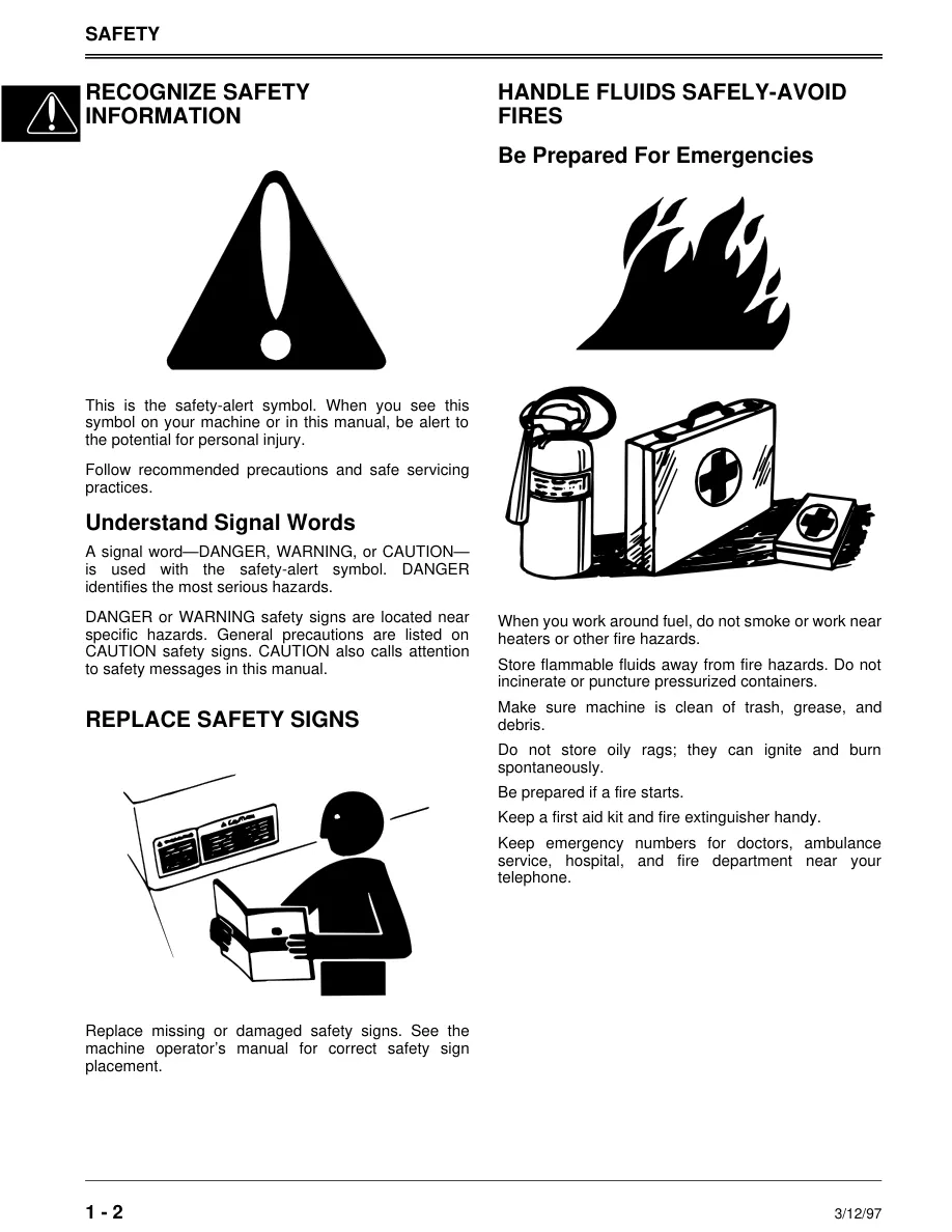 John Deere STX30 STX38 STX46 Lawn Garden Tractor Service & Repair Manual preview page 4
