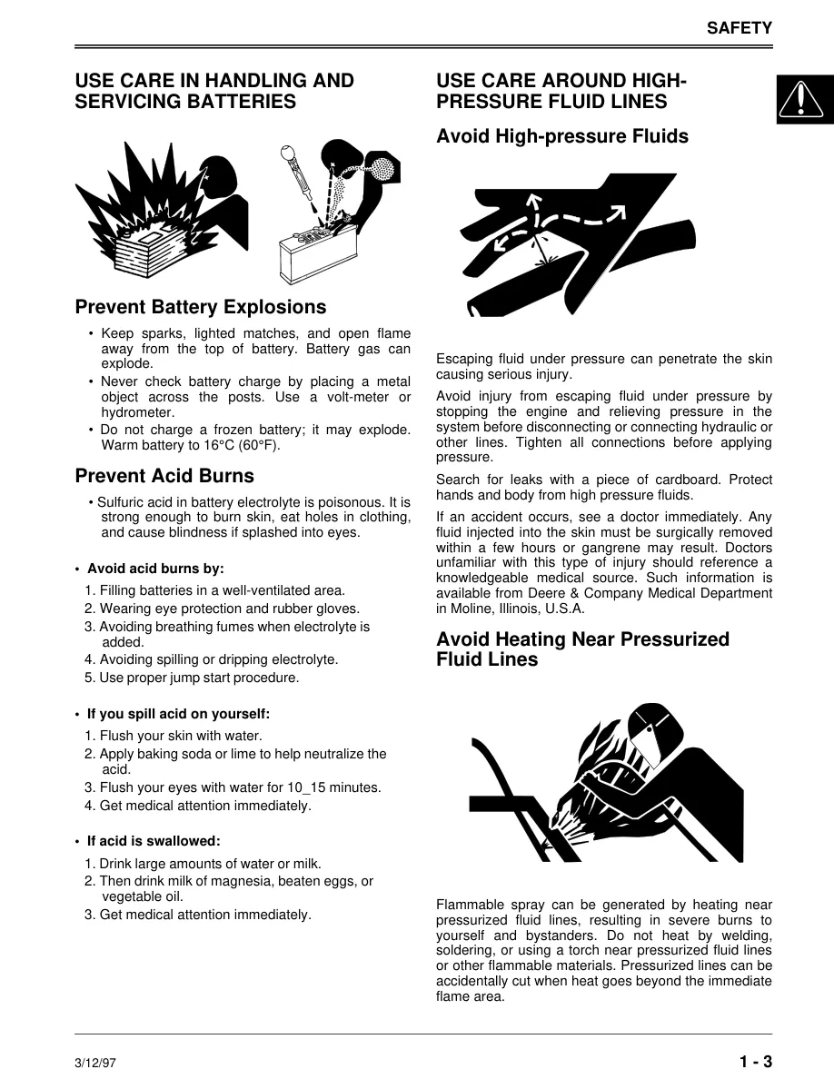 John Deere STX30 STX38 STX46 Lawn Garden Tractor Service & Repair Manual preview page 5