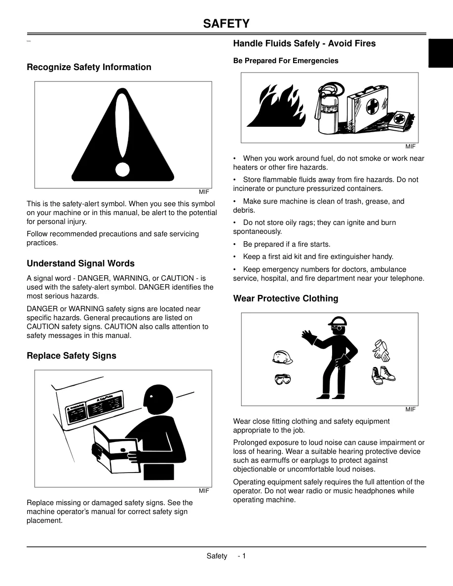 John Deere X300 Select Series (X300/X304/X320/X324/X340/X360) Tractor Service & Repair Manual preview page 5