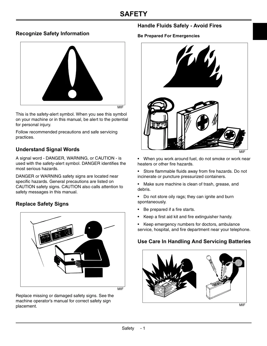 John Deere X465 X475 X485 X575 X585 Garden Tractor Service & Repair Manual preview page 5