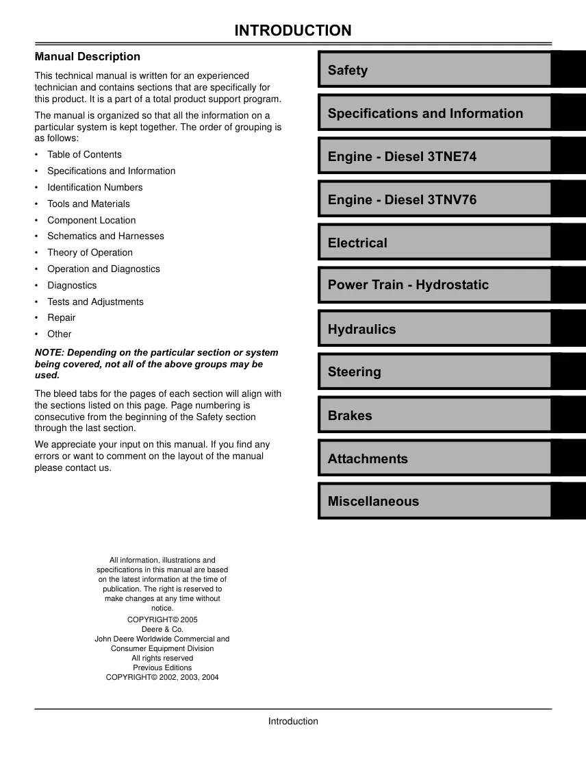 John Deere X495 & X595 Garden Tractors Operator's Manual preview page 3