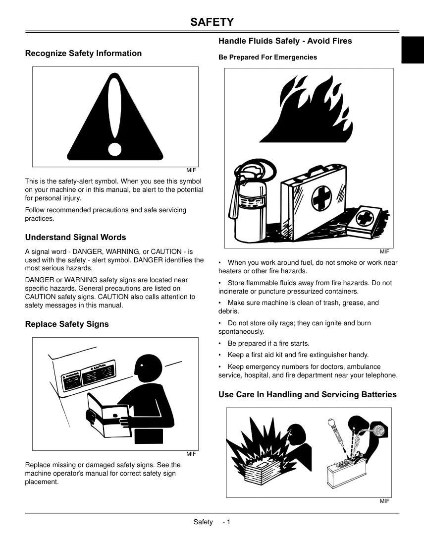 John Deere X495 & X595 Garden Tractors Operator's Manual preview page 5