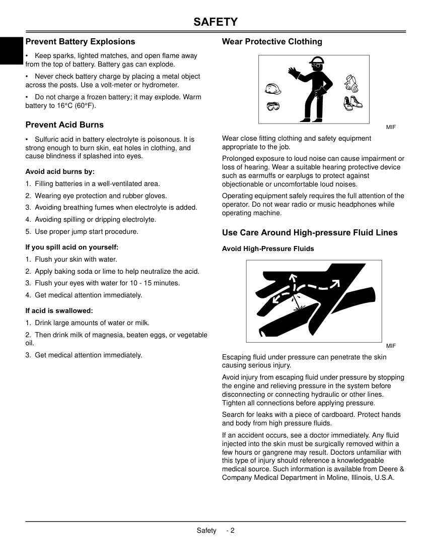 John Deere X495 & X595 Garden Tractors Operator's Manual preview page 6