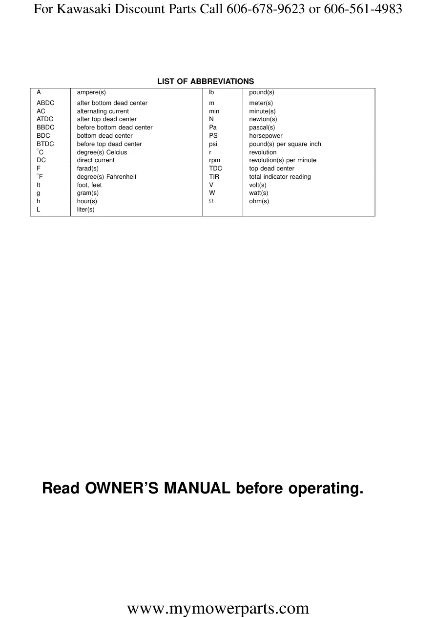 Kawasaki KBL23A KBL26A KBL33A KBL34A KBL43A KBL48A KBH26A KBH33A KBH34A KBH43A KBH48A Trimmer Brushcutter Service & Repair Manual preview page 2