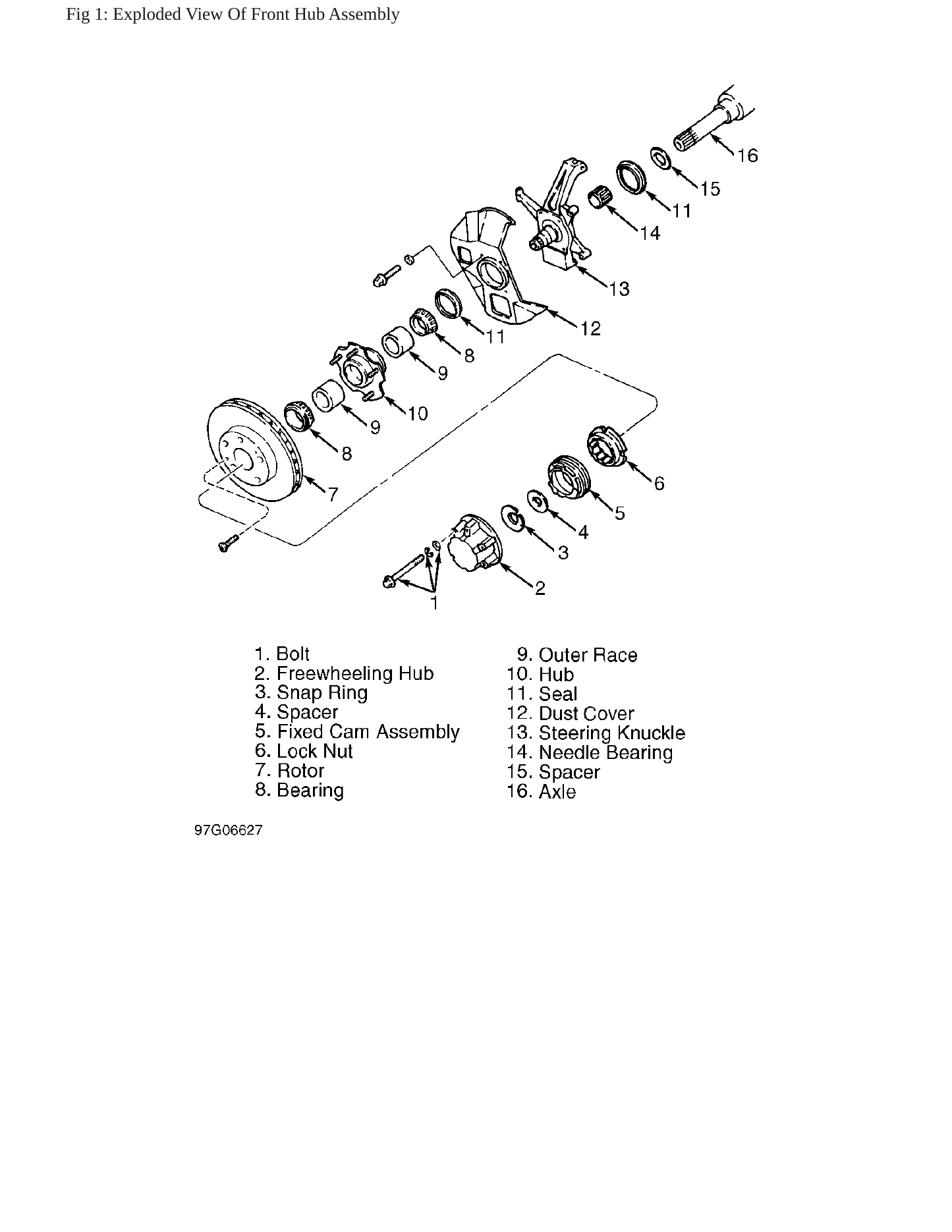 1997 Kia Sportage Service and Repair Manual preview page 5