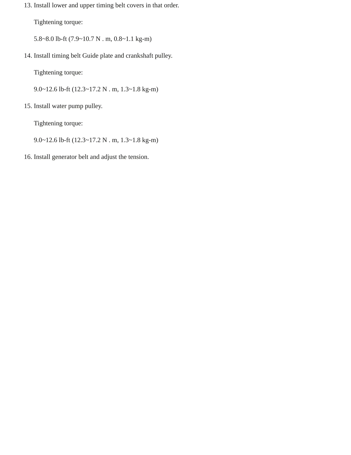 2002 Kia Rio Service and Repair Manual preview page 7