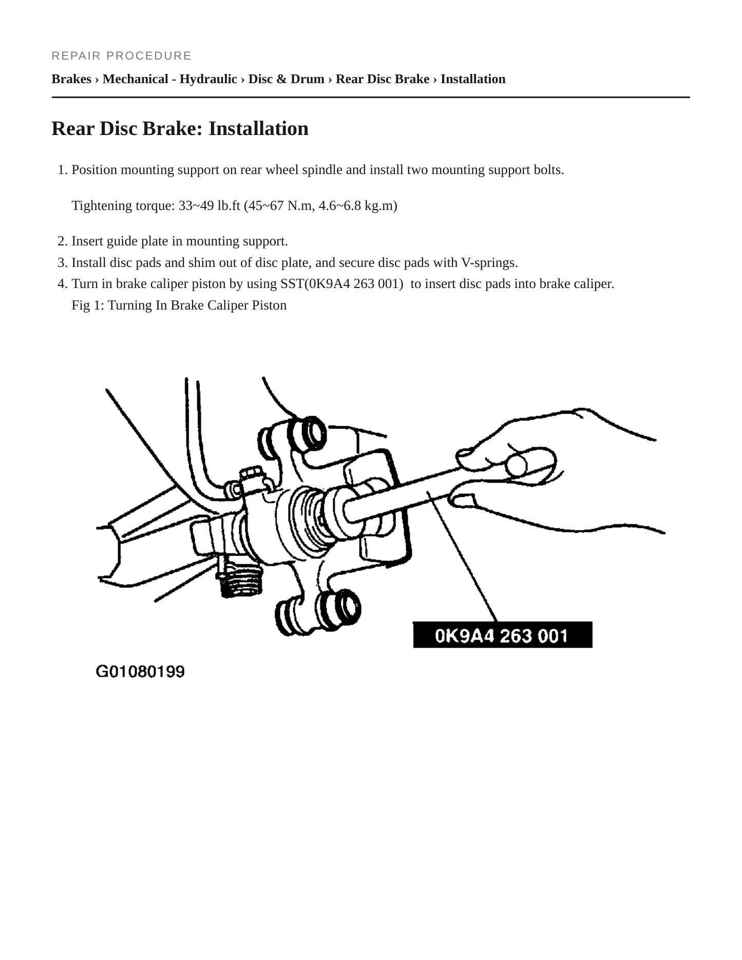 2002 Kia Spectra Service and Repair Manual preview page 4