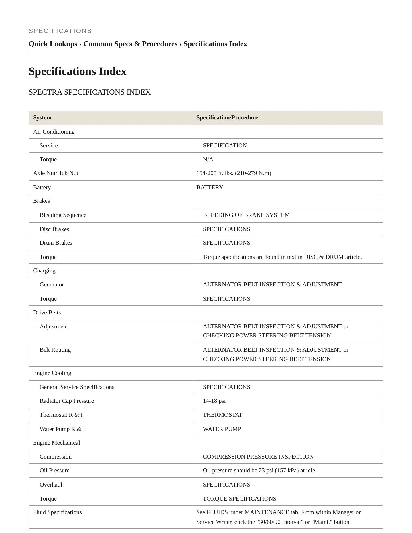 2009 Kia Spectra Service and Repair Manual preview page 2