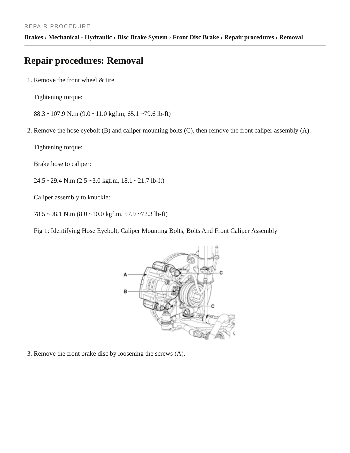 2011 Kia Sorento Service and Repair Manual preview page 5