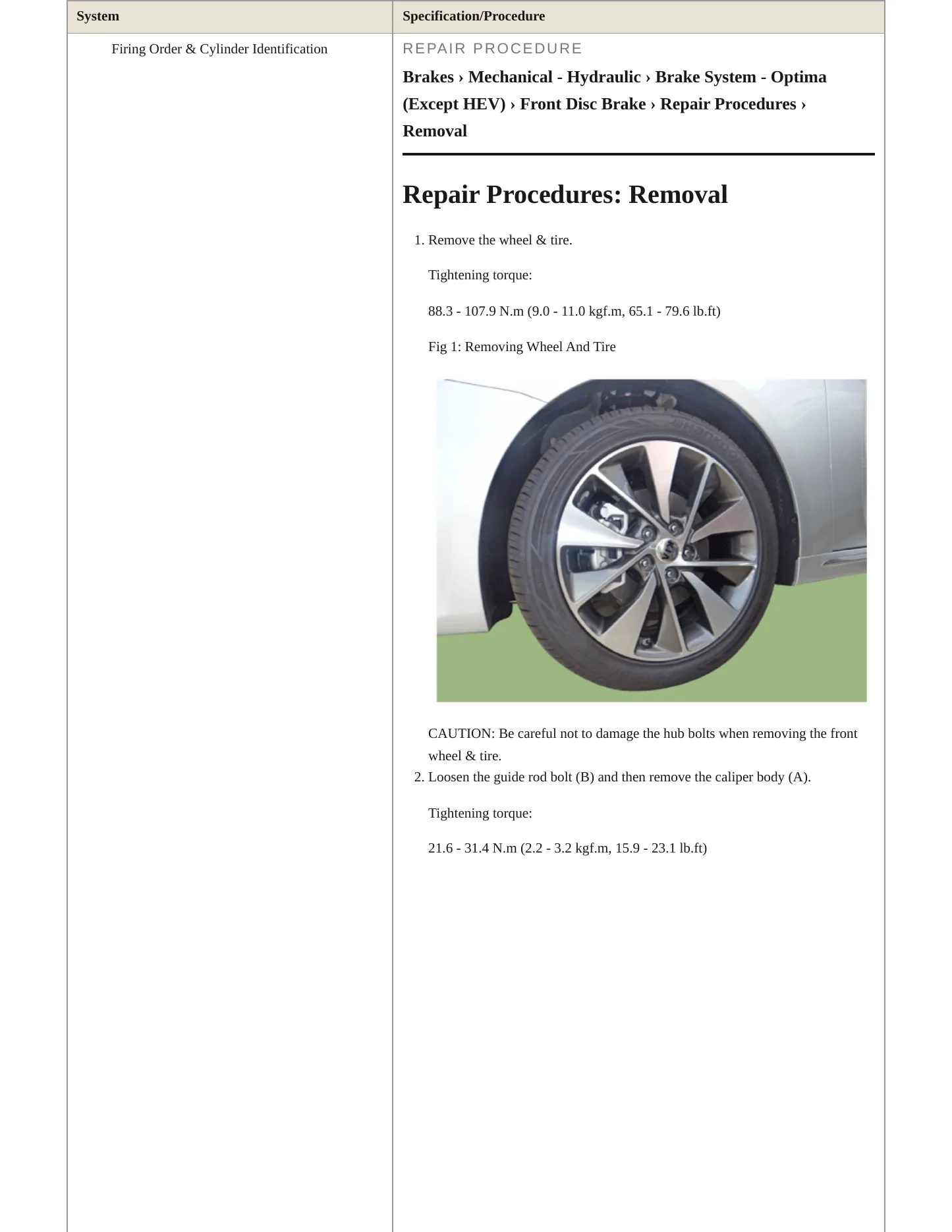 2016 Kia Optima Service and Repair Manual preview page 6
