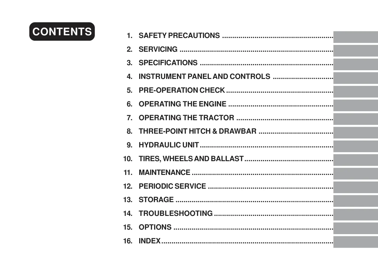 Kioti Daedong CK20 Tractor Operator's Manual preview page 5