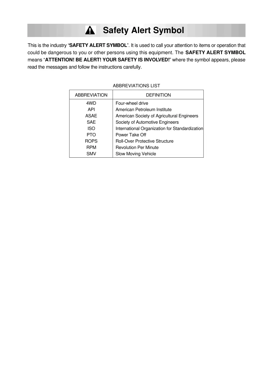 Kioti Daedong DK45 DK50 Tractor Operator's Manual preview page 2