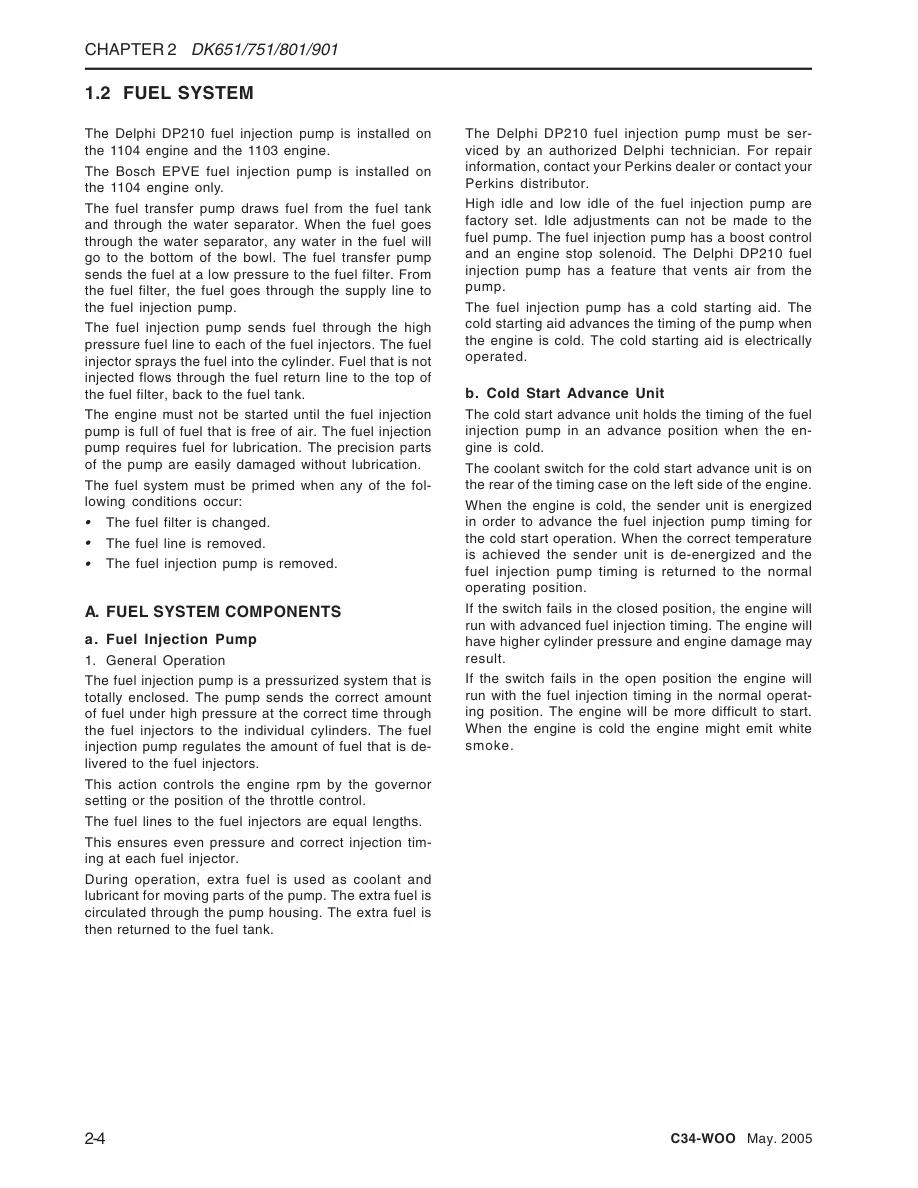 Kioti Daedong DK651 DK751 DK801 DK901 Tractor Service & Repair Manual preview page 4