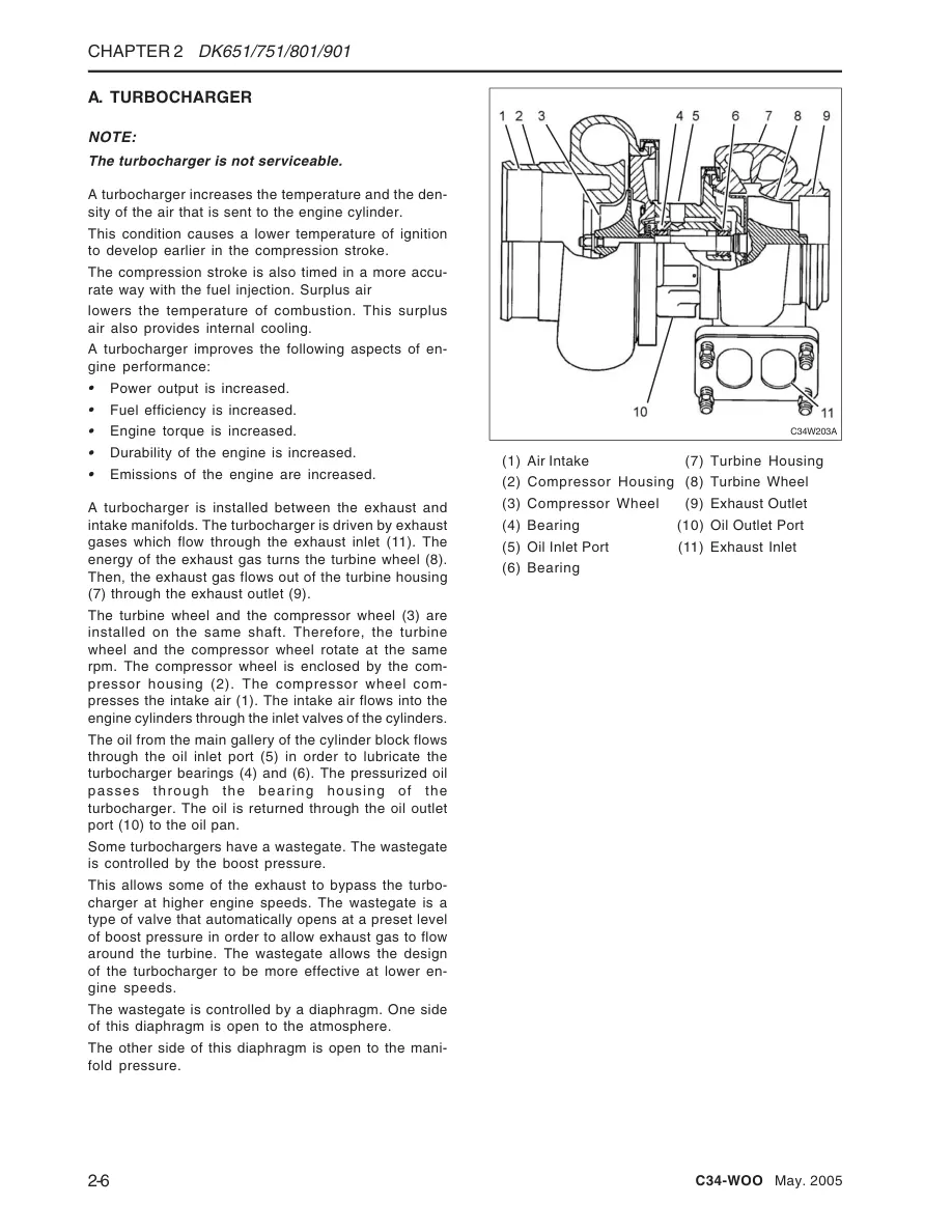 Kioti Daedong DK651 DK751 DK801 DK901 Tractor Service & Repair Manual preview page 6
