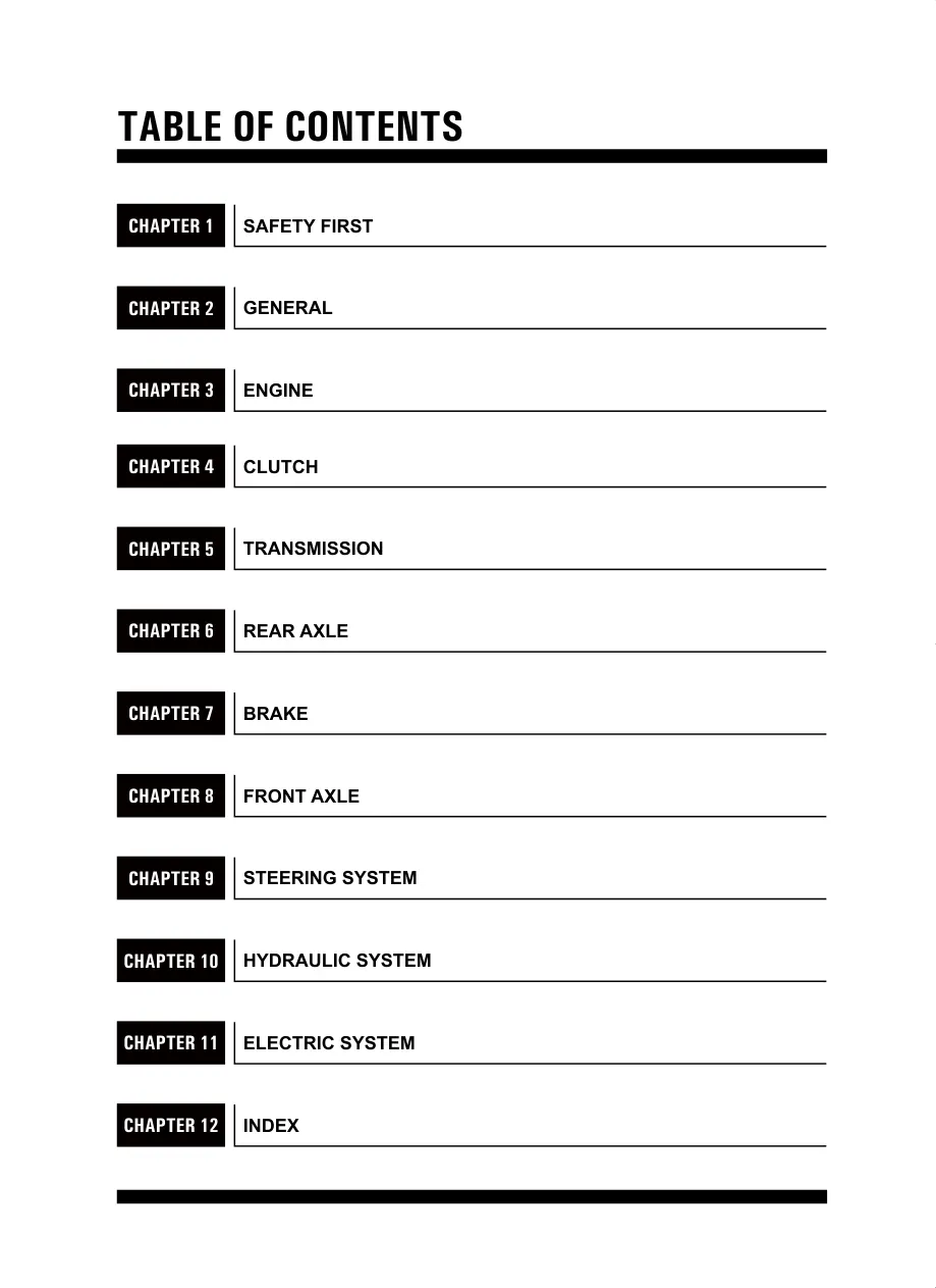 Kioti Daedong DS4110 DS4110HS DS4510 DS4510HS Tractor Service & Repair Manual preview page 5
