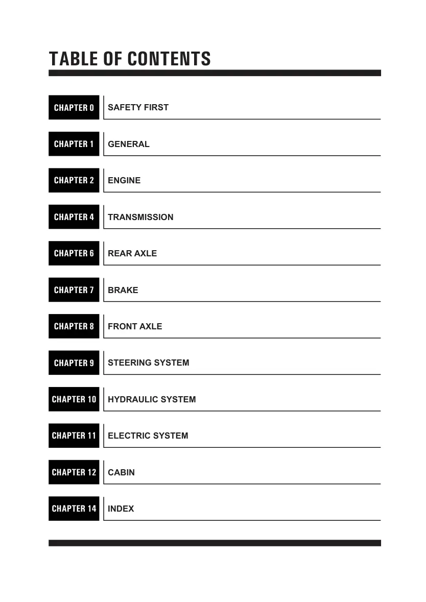 Kioti Daedong FX751 Tractor Service & Repair Manual preview page 5