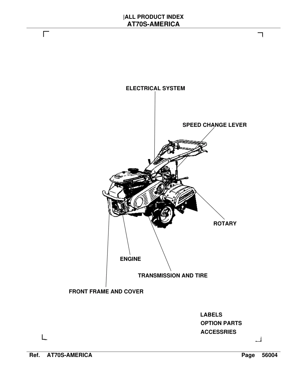 Kubota At70s America Tractor Parts Manual preview page 2