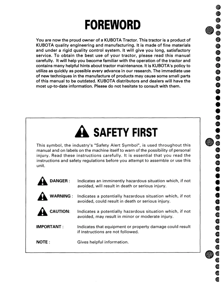 Kubota B2710 B2910 B7800 Tractor Parts Manual preview page 4