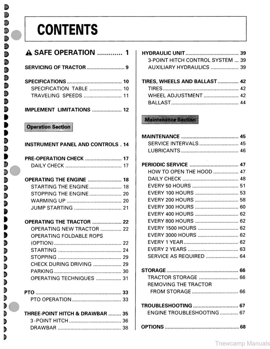 Kubota B2710 B2910 B7800 Tractor Parts Manual preview page 5